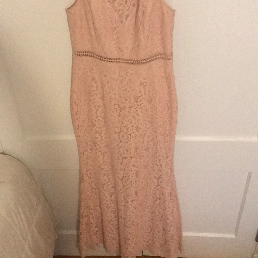 LuLus Boutique Blush Bridesmaid Dress